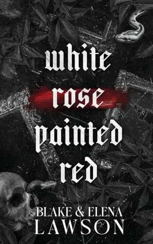 White Rose Painted Red