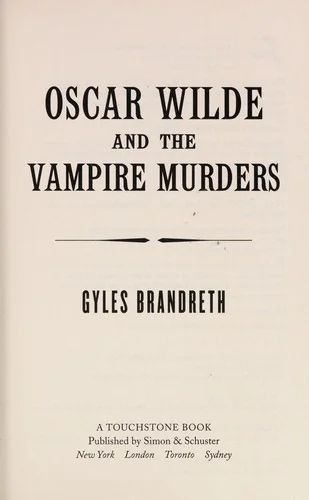 Oscar Wilde and the Vampire Murders