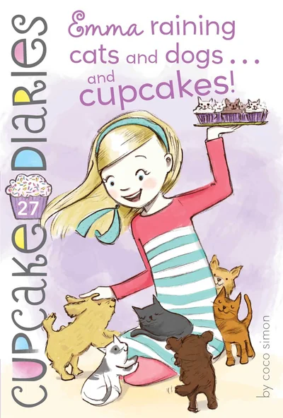 Emma, raining cats and dogs... and cupcakes!